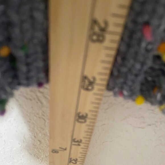 NWT $59 Seven7 Popcorn Chenille Sweater X-Large Grey Confetti Relaxed Boxy Loose - Picture 7 of 9